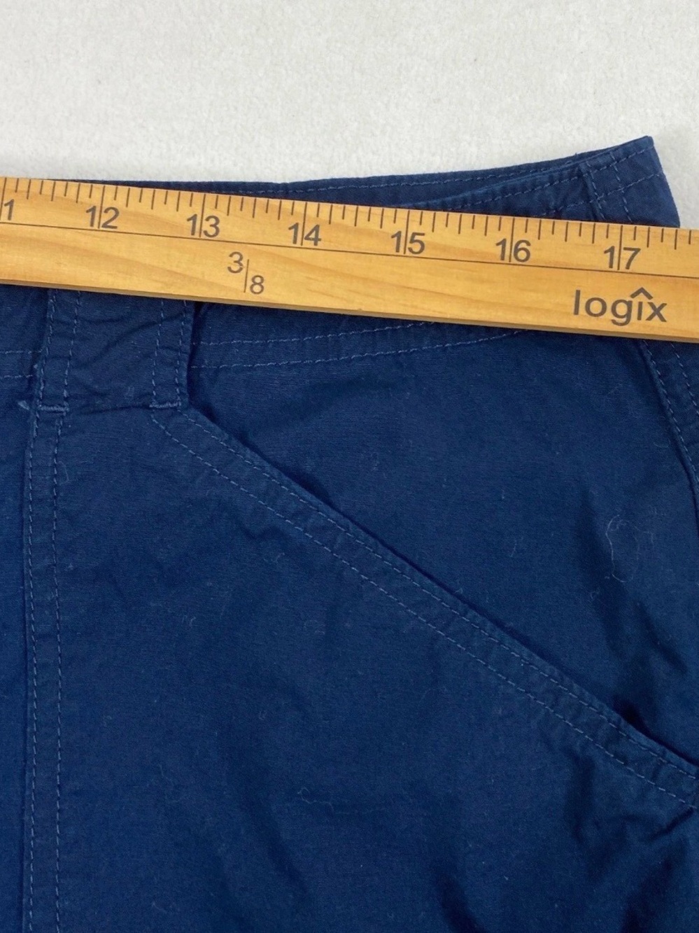 Women’s Liz Claiborne Valerie Navy Cargo Cropped Ankle - Picture 5 of 8